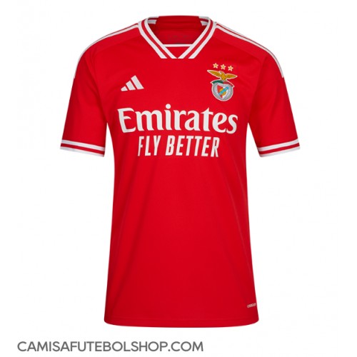 Camisa de time de futebol Benfica Replicas 1º Equipamento 2023-24 Manga Curta